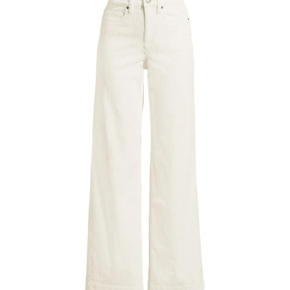 Breitcord-Hose High Waist mit weitem Bein für Damen
