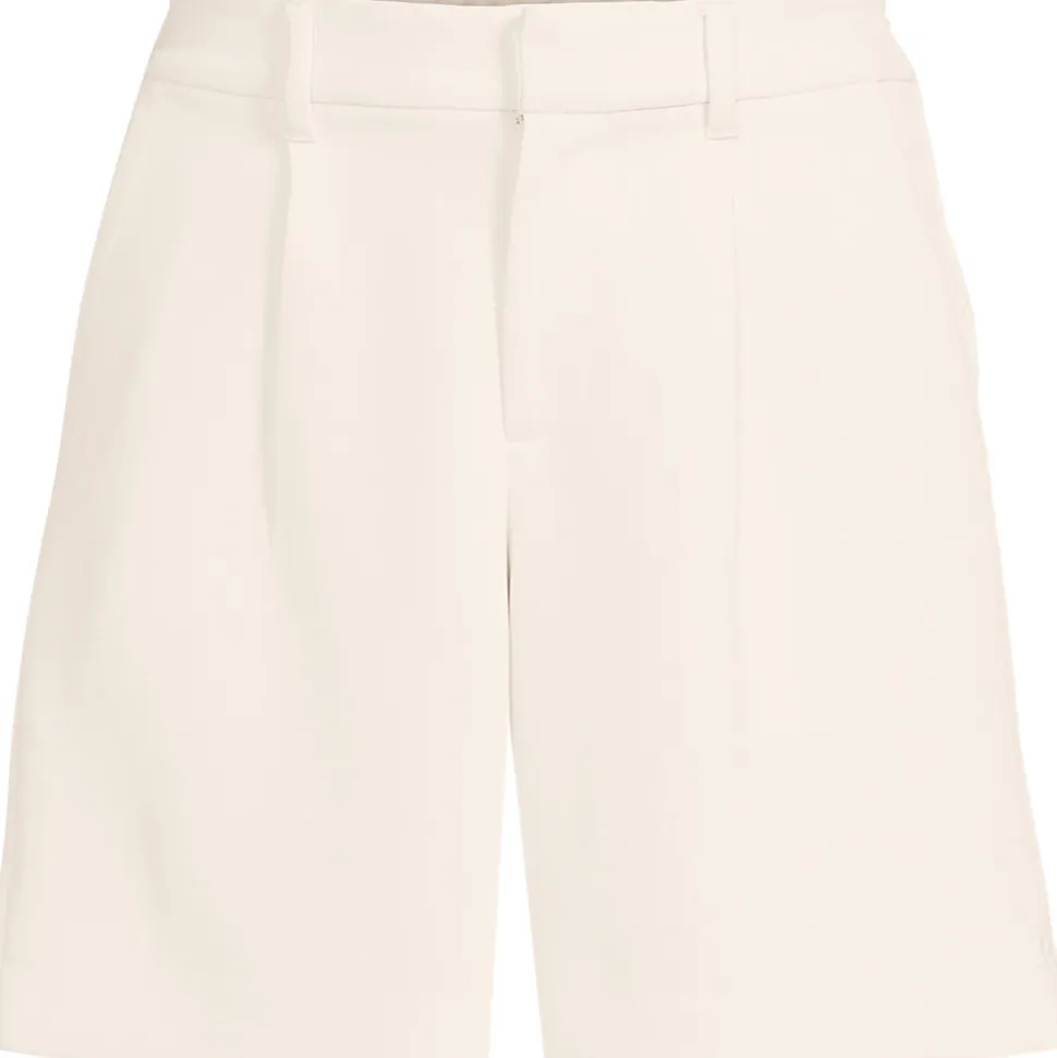 Bundfalten-Shorts aus Crêpe 18 cm für Damen