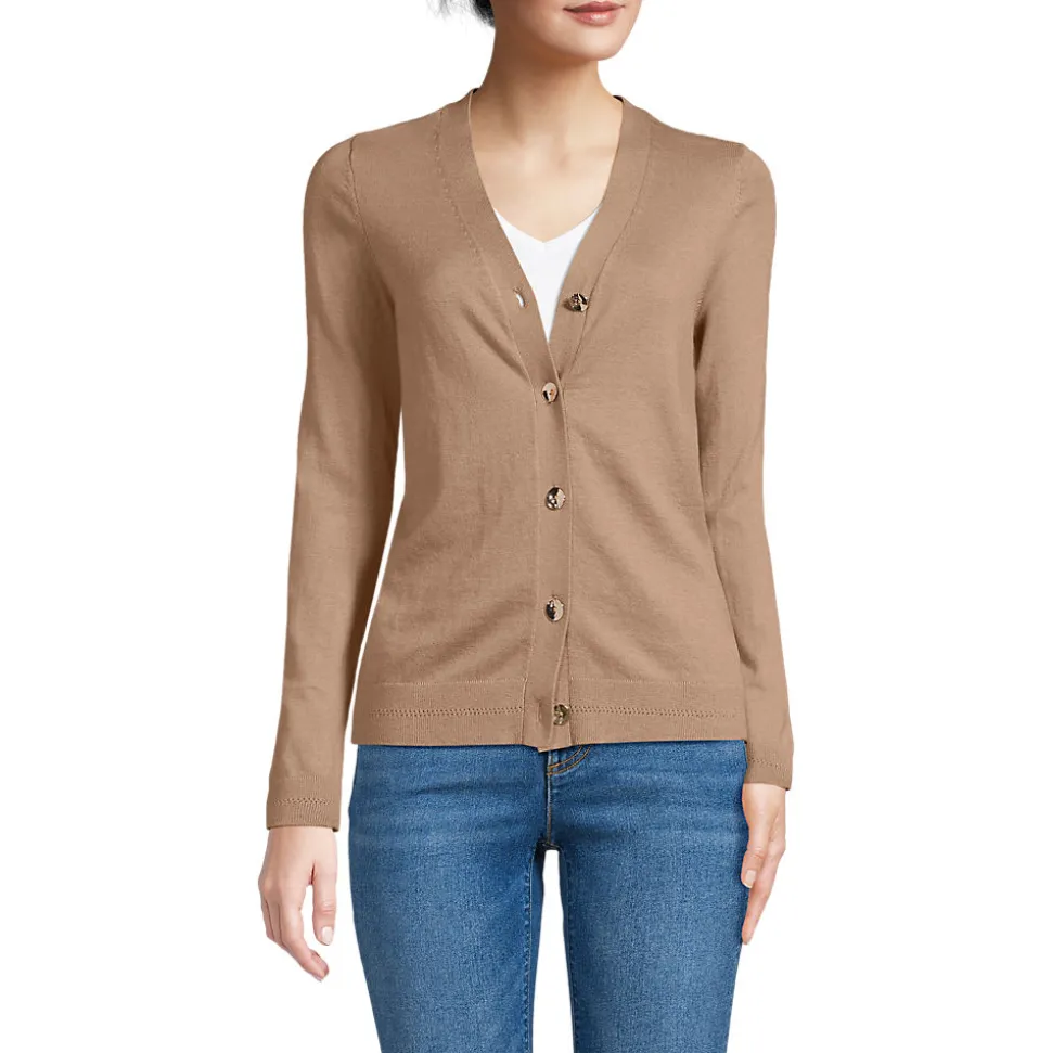 Cardigan aus Baumwolle/Seidenmix für Damen