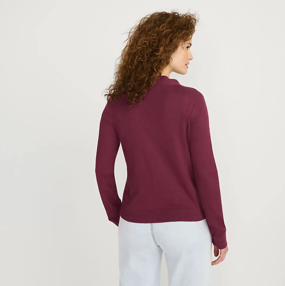 Cardigan aus Baumwolle/Seidenmix für Damen