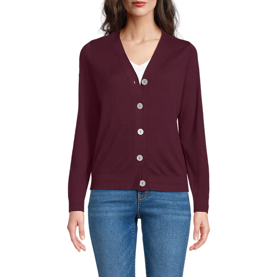 Cardigan aus Baumwolle/Seidenmix für Damen