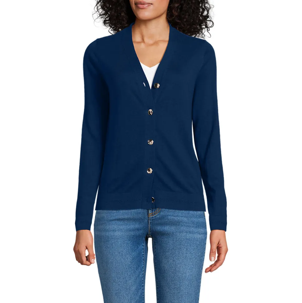 Cardigan aus Baumwolle/Seidenmix für Damen