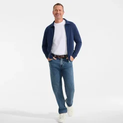 Cardigan aus Baumwolle/Seidenmix für Herren