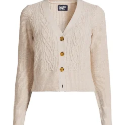 Cardigan aus Leinenmix für Damen in Plus-Größe