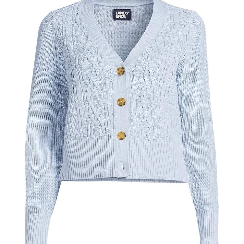 Cardigan aus Leinenmix für Damen in Plus-Größe