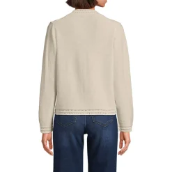 Cardigan aus Leinenmix zum Binden für Damen