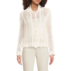 Cardigan in Häkel-Optik für Damen
