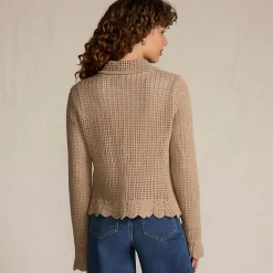 Cardigan in Häkel-Optik für Damen