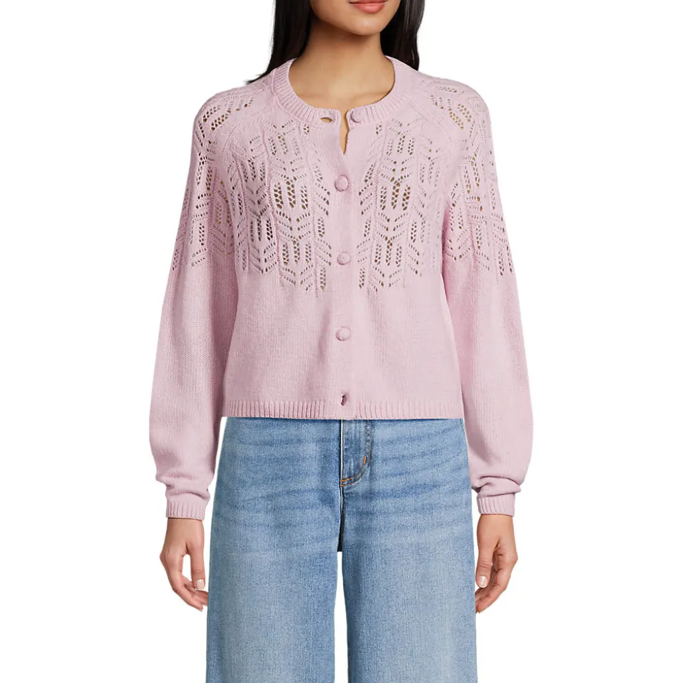 Cardigan mit Ajourstrick für Damen