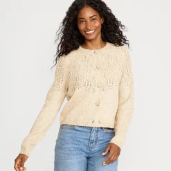 Cardigan mit Ajourstrick für Damen