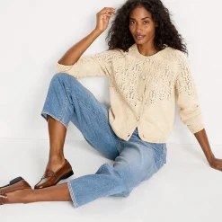 Cardigan mit Ajourstrick für Damen
