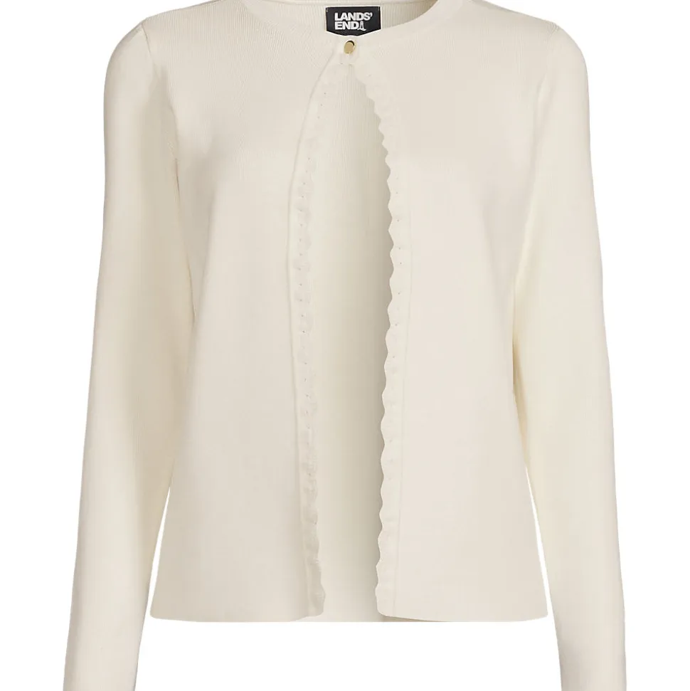 Cardigan mit Muschelrand für Damen