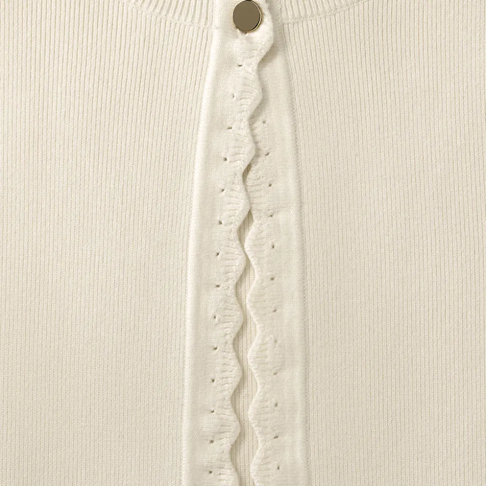 Cardigan mit Muschelrand für Damen