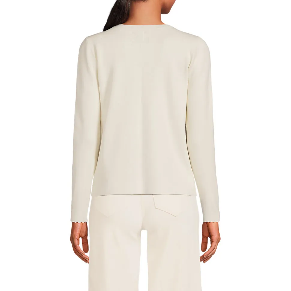 Cardigan mit Muschelrand für Damen