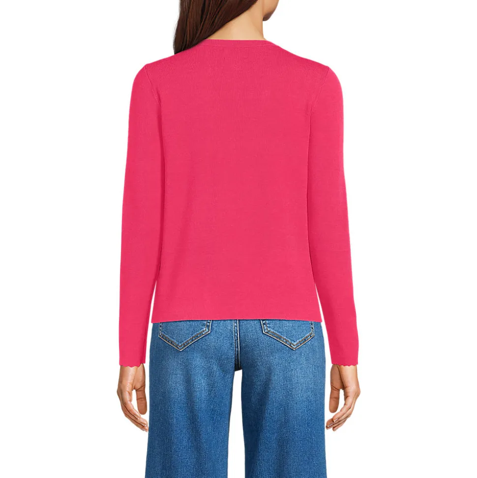 Cardigan mit Muschelrand für Damen