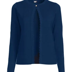 Cardigan mit Muschelrand für Damen