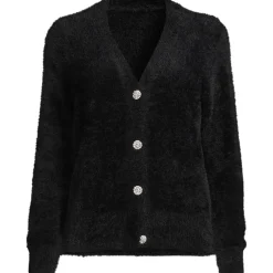 Cardigan mit Strass-Knöpfen für Damen in Petite-Größe