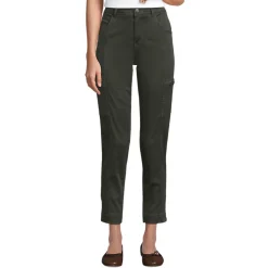 7/8-Cargohose aus Lyocell-Mischung Mid Waist für Damen