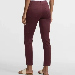 7/8-Cargohose aus Lyocell-Mischung Mid Waist für Damen