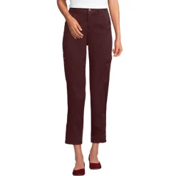 7/8-Cargohose aus Lyocell-Mischung Mid Waist für Damen