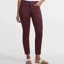7/8-Cargohose aus Lyocell-Mischung Mid Waist für Damen