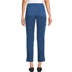 7/8-Cargohose aus Lyocell-Mischung Mid Waist für Damen