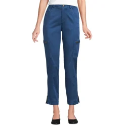 7/8-Cargohose aus Lyocell-Mischung Mid Waist für Damen