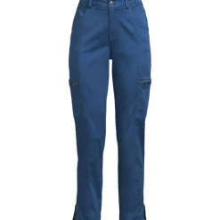 7/8-Cargohose aus Lyocell-Mischung Mid Waist für Damen