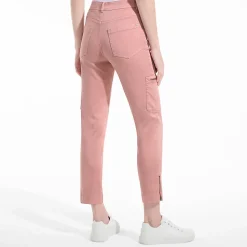 7/8-Cargohose aus Lyocell-Mischung Mid Waist für Damen