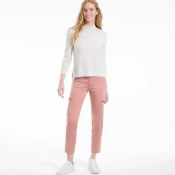 7/8-Cargohose aus Lyocell-Mischung Mid Waist für Damen