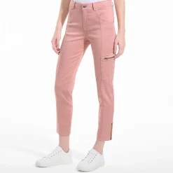 7/8-Cargohose aus Lyocell-Mischung Mid Waist für Damen