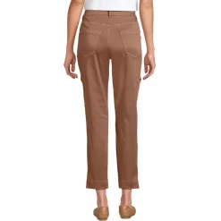 7/8-Cargohose aus Lyocell-Mischung Mid Waist für Damen