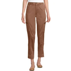 7/8-Cargohose aus Lyocell-Mischung Mid Waist für Damen