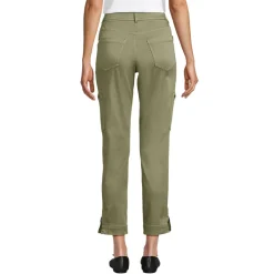 7/8-Cargohose aus Lyocell-Mischung Mid Waist für Damen