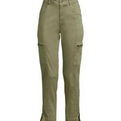 7/8-Cargohose aus Lyocell-Mischung Mid Waist für Damen