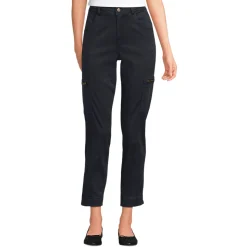 7/8-Cargohose aus Lyocell-Mischung Mid Waist für Damen