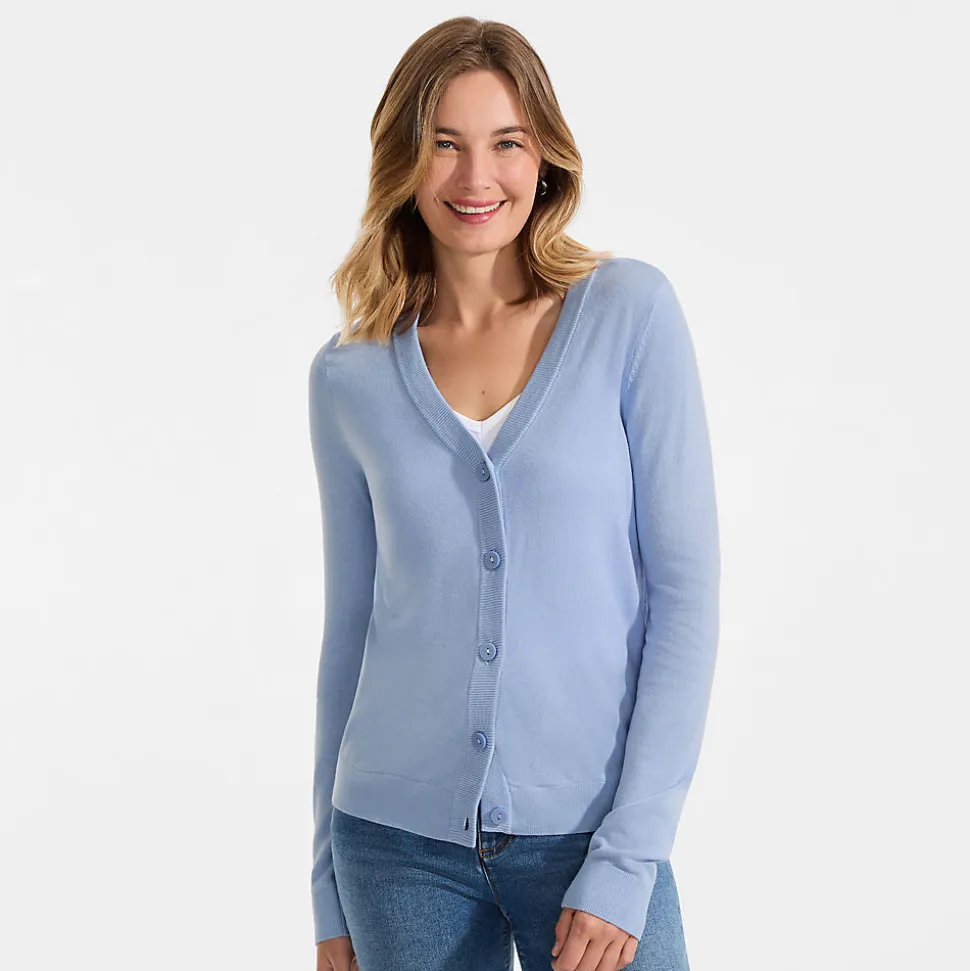 CashTouch Cardigan mit V-Ausschnitt für Damen