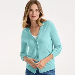 CashTouch Cardigan mit V-Ausschnitt für Damen