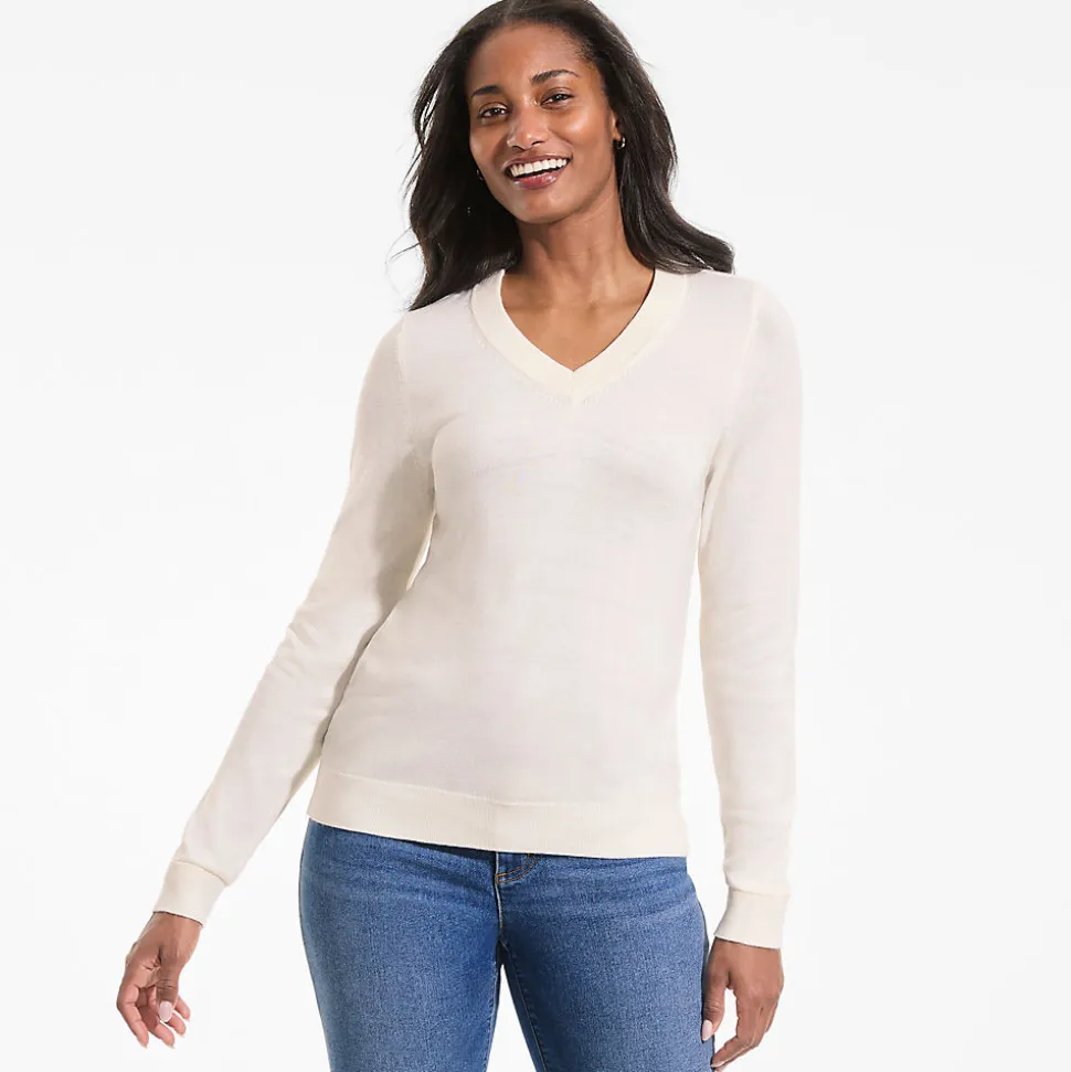 CashTouch Pullover mit V-Ausschnitt für Damen