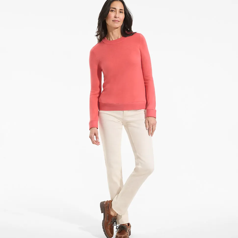 CashTouch Rundhalspullover für Damen