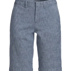 Chambray-Bermudas für Damen in Plus-Größe