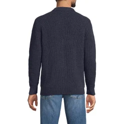 Chenille-Pullover mit Polokragen für Herren