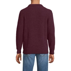 Chenille-Pullover mit Polokragen für Herren