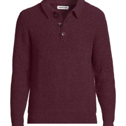 Chenille-Pullover mit Polokragen für Herren