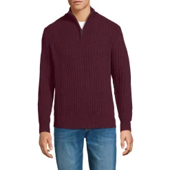 Chenille-Pullover mit Reißverschluss für Herren