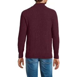Chenille-Pullover mit Reißverschluss für Herren
