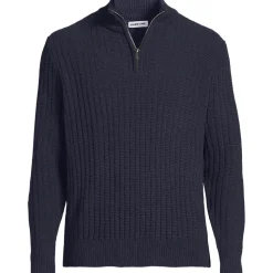 Chenille-Pullover mit Reißverschluss für Herren