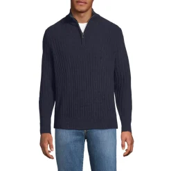 Chenille-Pullover mit Reißverschluss für Herren