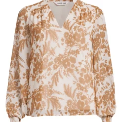Chiffonbluse mit abnehmbarer Schleife für Damen