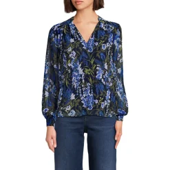 Chiffonbluse mit abnehmbarer Schleife für Damen
